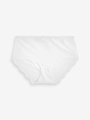 Black/Nude/White Midi No VPL Lace Back Briefs 3 Pack - Image 4 of 7
