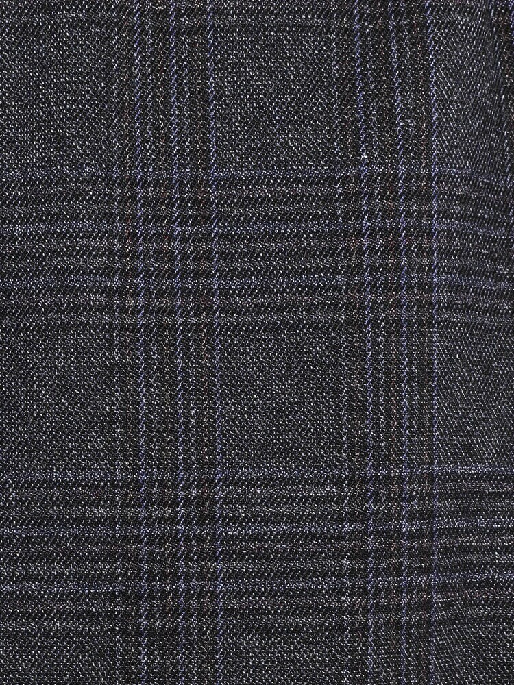 Navy Blue Check Drawstring Check Formal Joggers - Image 7 of 7
