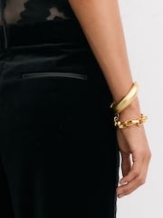 Қара - Reiss Wren Velvet Flared Tuxedo Trousers - 9суретінің 6 суреті