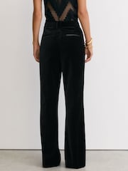 Қара - Reiss Wren Velvet Flared Tuxedo Trousers - 9суретінің 8 суреті