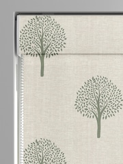 Emily Bond Fern Green 100% Cotton Yew Tree Made to Measure Roman Blinds - Image 3 of 6