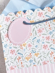 Set of 2 Pink Ditsy Floral Small Gift Bags - Image 2 of 3
