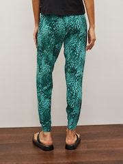 Green Animal Print Jersey Joggers - Image 2 of 5