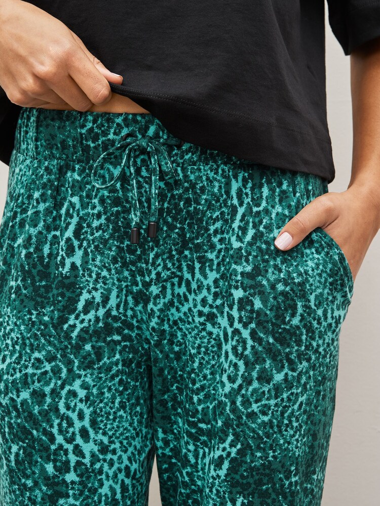 Green Animal Print - Dżersejowe spodnie dresowe - Image 4 of 5