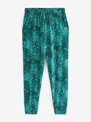 Green Animal Print Jersey Joggers - Image 5 of 5