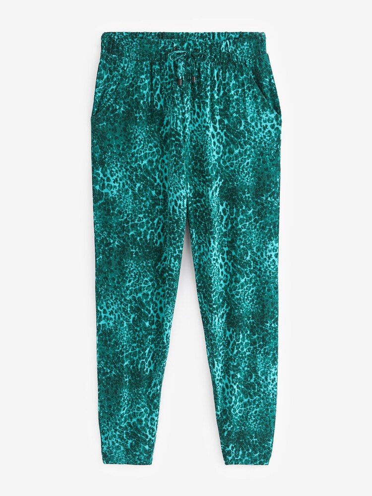 Green Animal Print Jersey Joggers - Image 5 of 5