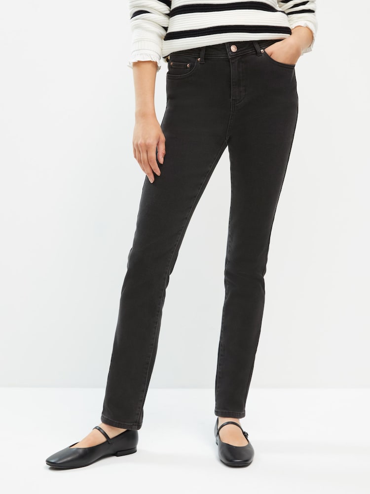 Washed Black Cosy Brushed Slim Jeans - Image 1 of 9