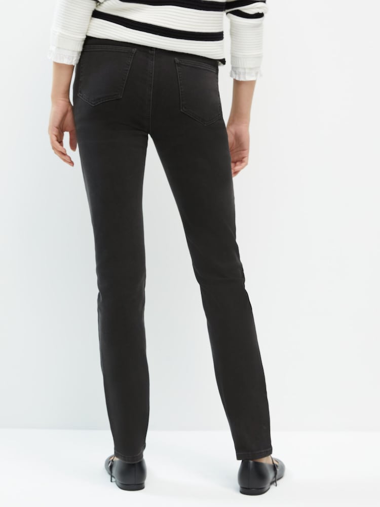 Washed Black Cosy Brushed Slim Jeans - Image 2 of 9