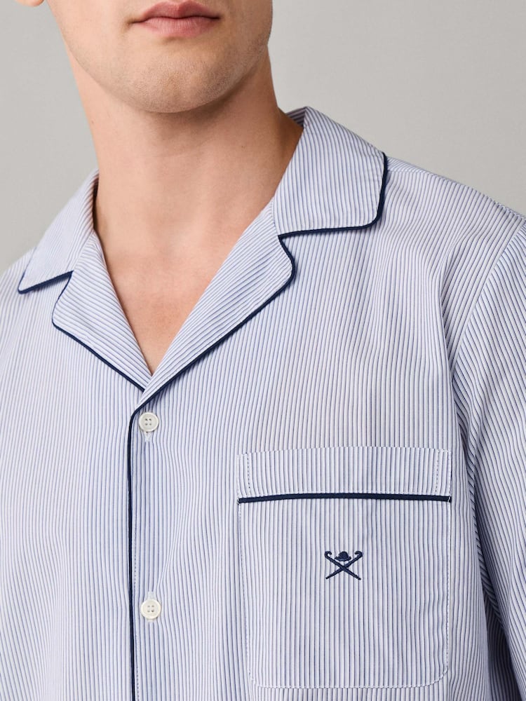 Hackett Blue Striped Pyjamas Set - Image 2 of 7 Hackett Blue Striped Pyjamas Set - Image 2 of 7