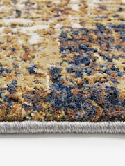 Rust Brown Sunset Abstract Rug - Image 3 of 6