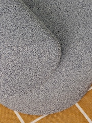 MADE.COM Grey Marl Pax Boucle Selah Accent Chair - Image 3 of 5