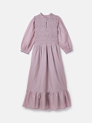 Joules Addison Purple Printed Midaxi Dress - Image 7 of 7