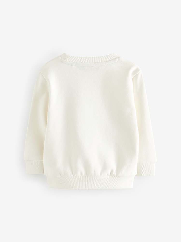 White/Blue Boat Printed Sweatshirt (3mths-7yrs) - Image 2 of 3