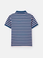 Joules Boys' Filbert Pink Striped Pique Cotton Polo Shirt - Image 2 of 5