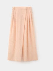 Mango Pink Lyocell Pinstripe Pleated Trousers - Image 5 of 7