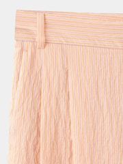 Mango Pink Lyocell Pinstripe Pleated Trousers - Image 7 of 7