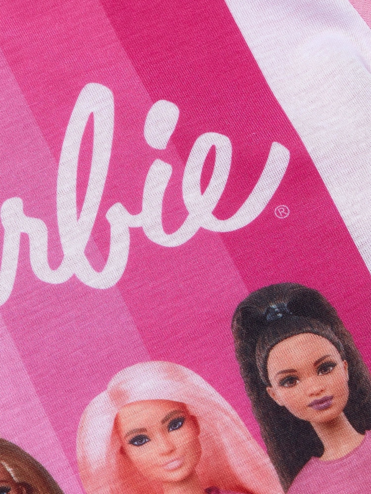 Character Pink Barbie Pyjamas and Dressing Gown Set - Image 12 of 12