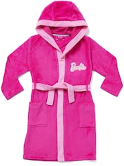 Character Pink Barbie Pyjamas and Dressing Gown Set - Image 2 of 10