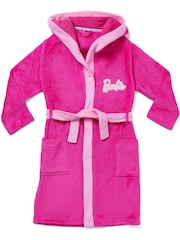 Character Pink Barbie Pyjamas and Dressing Gown Set - Image 3 of 10