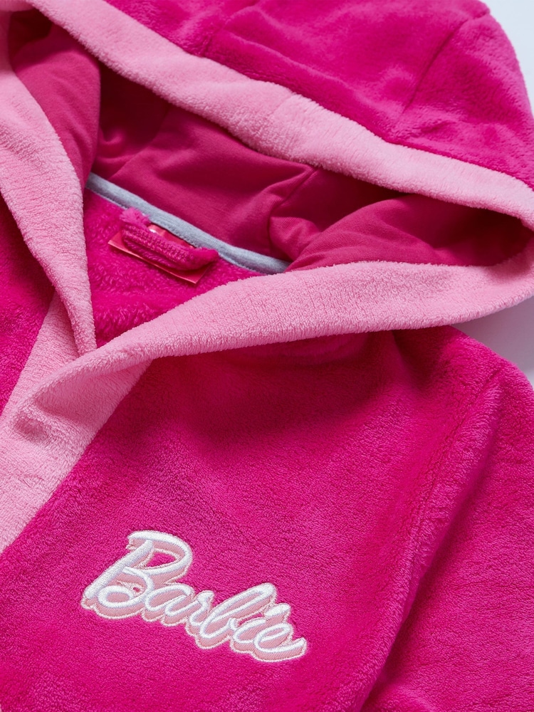 Character Pink Barbie Pyjamas and Dressing Gown Set - Image 5 of 10