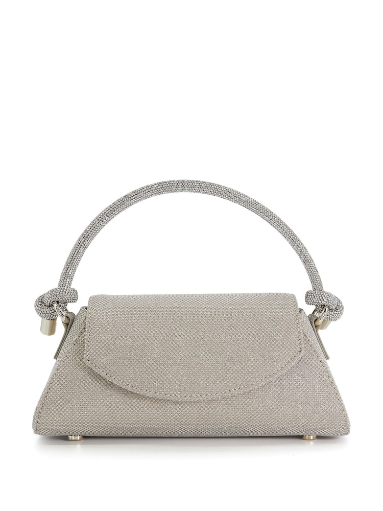 Dune London Gold Brynley Diamanté Tubular Hand Bag - Image 3 of 6