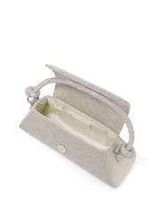 Dune London Gold Brynley Diamanté Tubular Hand Bag - Image 5 of 6