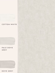 Laura Ashley Pale Dove Grey Plain Textured 10M Wallpaper - Image 4 of 4