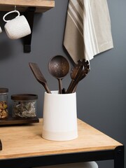Artisan Street White Utensil Jar - Image 2 of 4