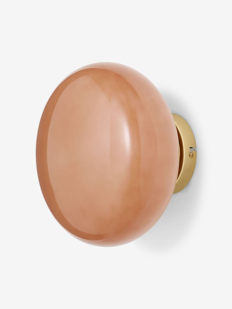 MADE.COM Pink Adrianne Glass Wall Light - Image 2 of 3