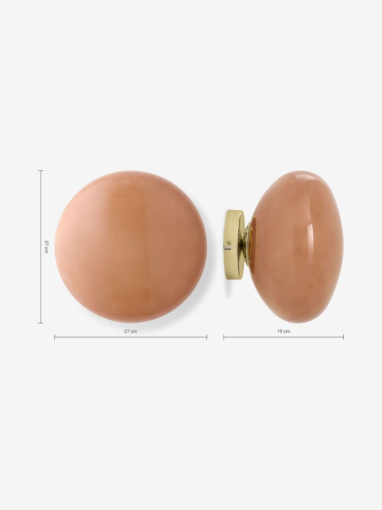 MADE.COM Pink Adrianne Glass Wall Light - Image 3 of 3