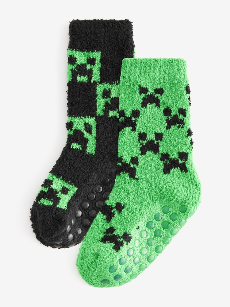 Minecraft - Kuschelige Socken, 2er-Pack - Bild 1 von 3 Minecraft - Kuschelige Socken, 2er-Pack - Bild 1 von 3