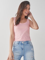 Pink Light Thick Strap Vest - Image 1 of 5