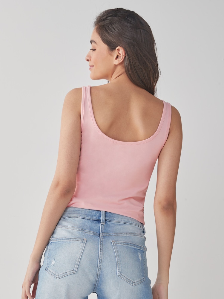 Pink Light Thick Strap Vest - Image 2 of 5