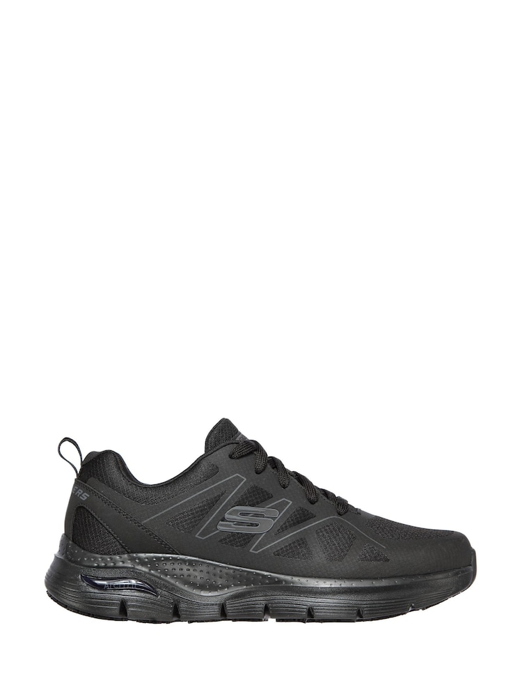 Skechers Black Arch Fit Axtell Slip Resistant Mens  Trainers - Image 2 of 5