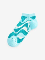 Rainbow Swirl Trainers Socks 5 Pack - Image 5 of 6