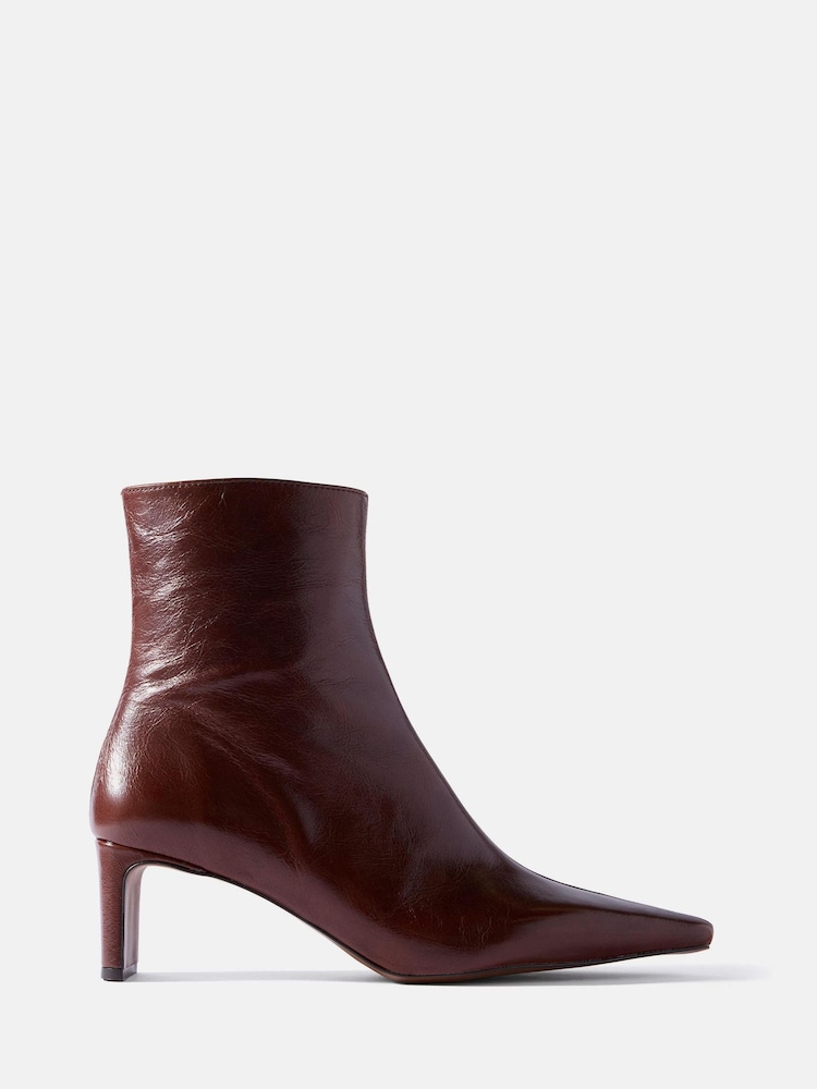 Mint Velvet Macy Læder ankelstøvler - Billede 1 af 5 Mint Velvet Macy Læder ankelstøvler - Billede 1 af 5
