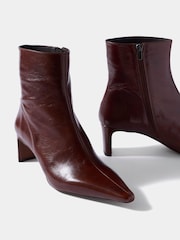 Mint Velvet Macy Læder ankelstøvler - Billede 2 af 5