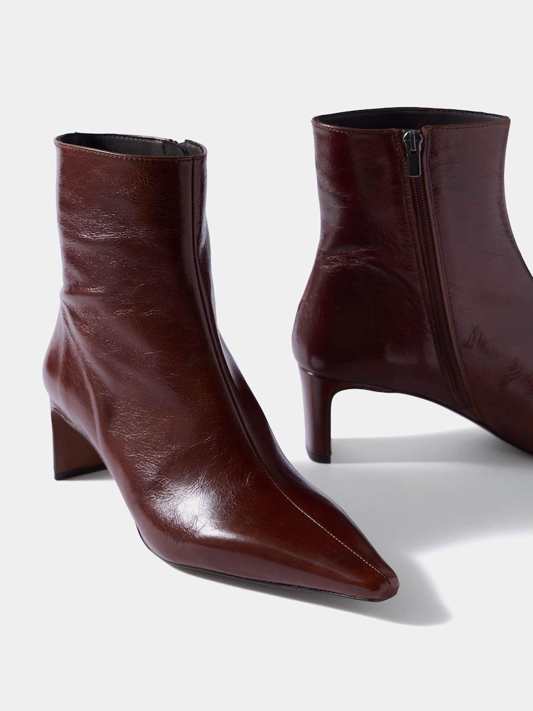 Mint Velvet Macy Læder ankelstøvler - Billede 2 af 5 Mint Velvet Macy Læder ankelstøvler - Billede 2 af 5