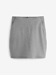 Black/White Check Ponte Jersey Mini Skirt - Image 6 of 6