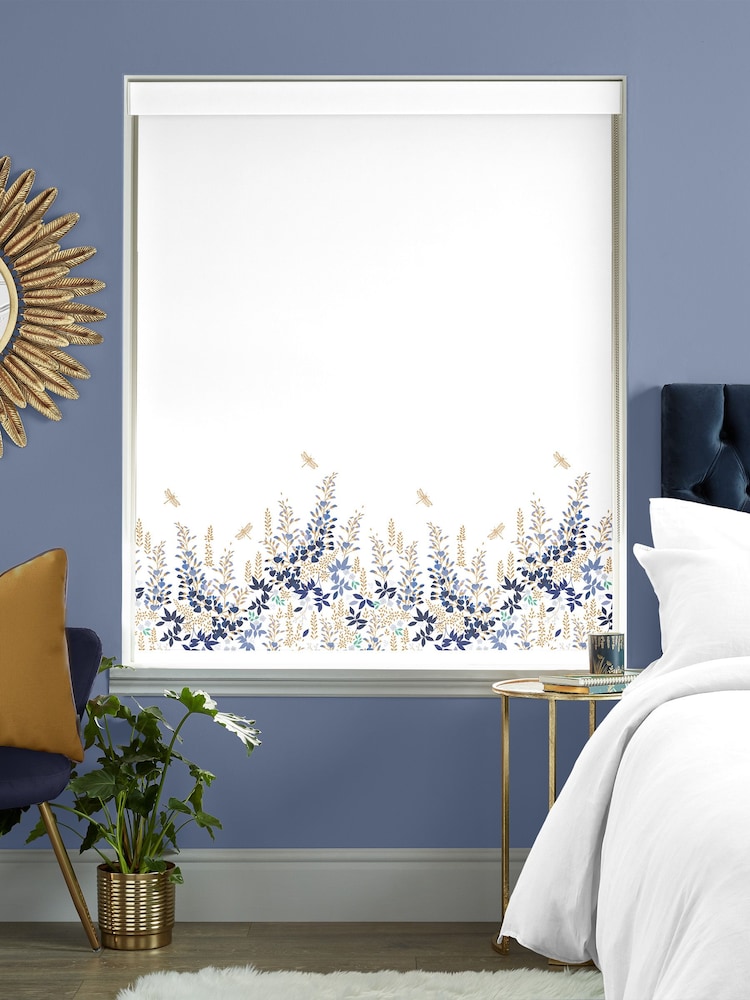 Sara Miller White Wisteria Made to Measure Roller Blinds - Image 2 of 6