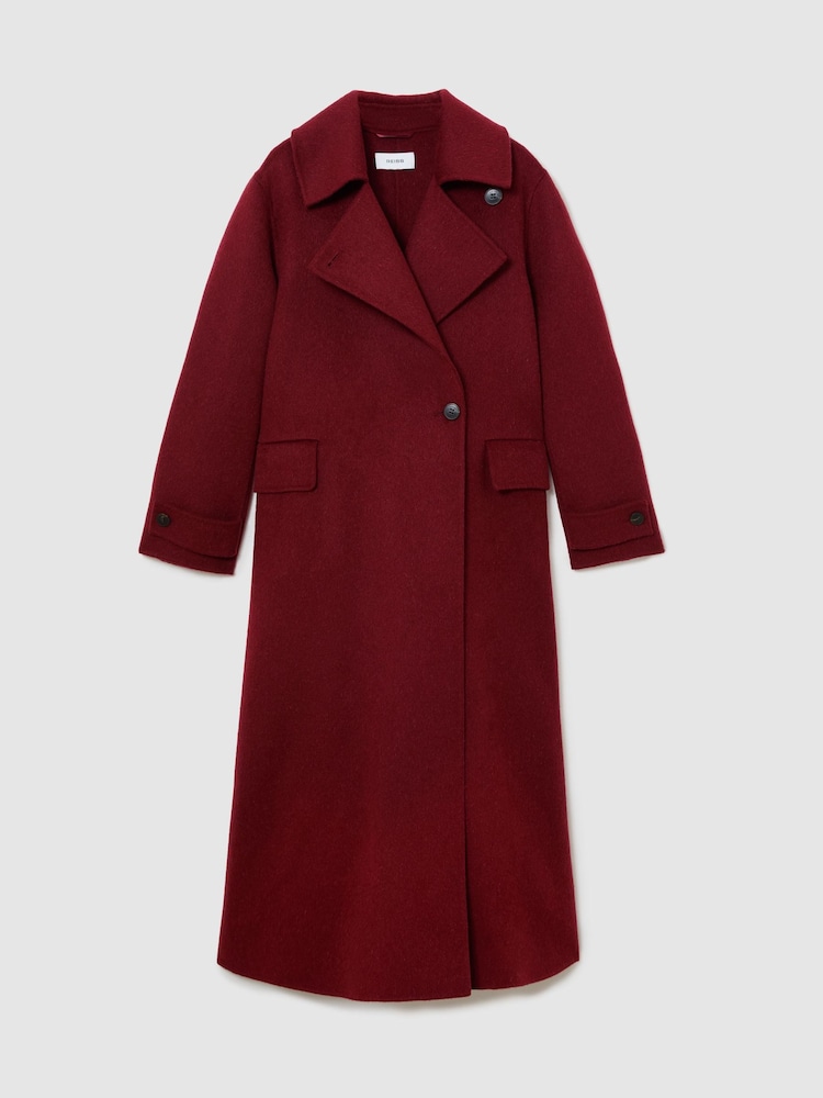Reiss Alara Wool-Blend Blindseam Long Coat - Imagen 2 de 8 Reiss Alara Wool-Blend Blindseam Long Coat - Imagen 2 de 8