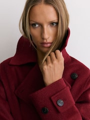 Reiss Alara Wool-Blend Blindseam Long Coat - Imagen 3 de 8