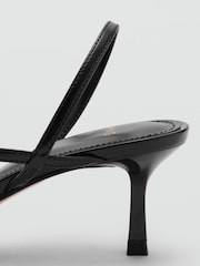 Mango Black Strappy Heeled Sandals - Image 3 of 4