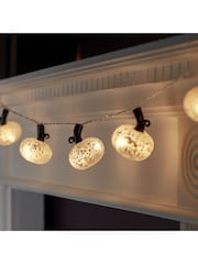 Lights4fun Silver 10 Silver Pumpkin Fairy Lights - Image 1 of 1
