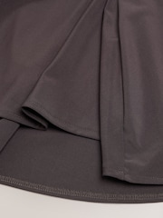Chocolate Brown Short Sleeve Cape Top - Image 3 of 3