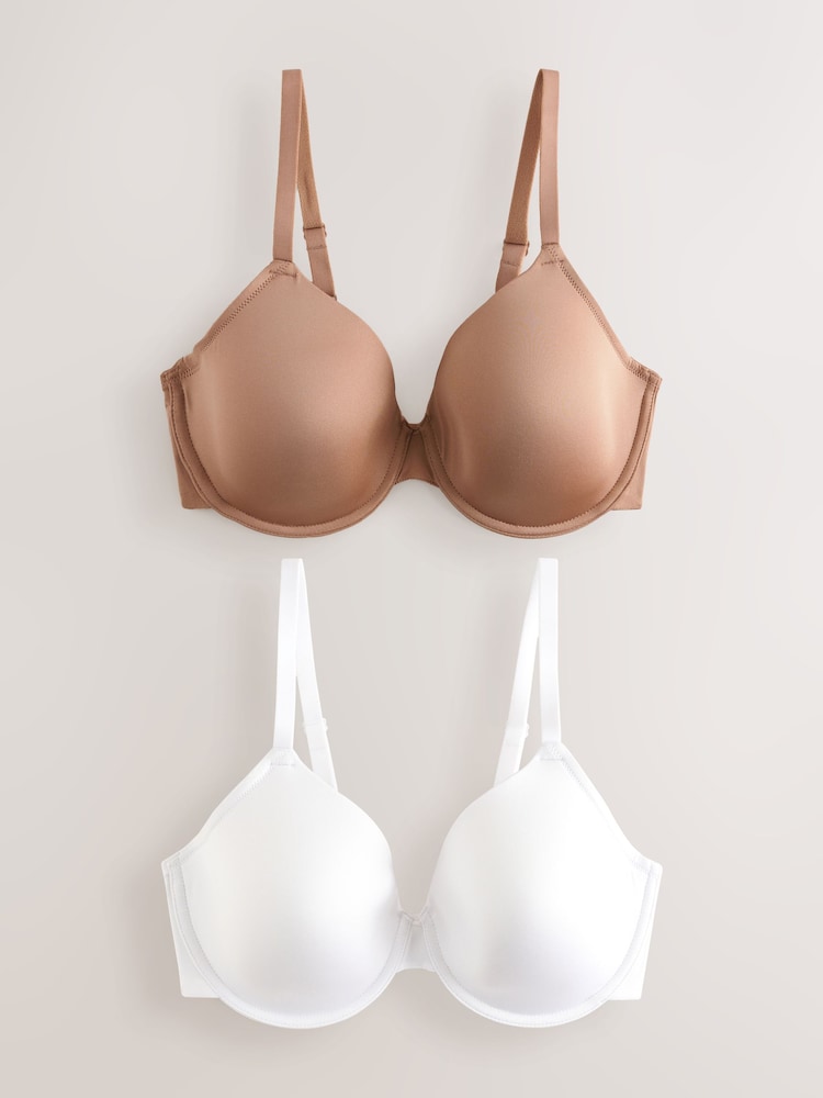 Praline Nude/Blanc - T-shirt Soutien-gorge léger à bonnets lissants Ultimate Comfort Soutiens-gorge - Image 7 of 12