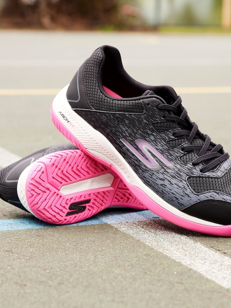 Skechers Black Viper Court Pickleball Trainers - Image 1 of 6