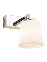 BHS Chrome Parga 1lt IP44 Wall Light - Image 1 of 3