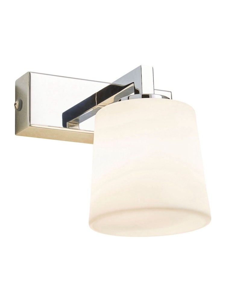 BHS Chrome Parga 1lt IP44 Wall Light - Image 1 of 3