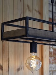 Brown Bronx Shelf Linear 3 Light Pendant Ceiling Light - Image 5 of 6